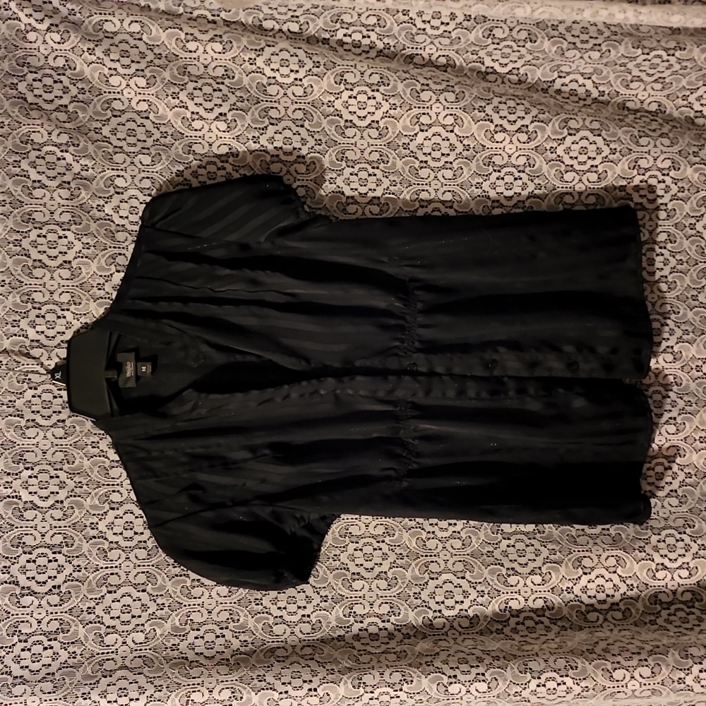 Sheer black blouse